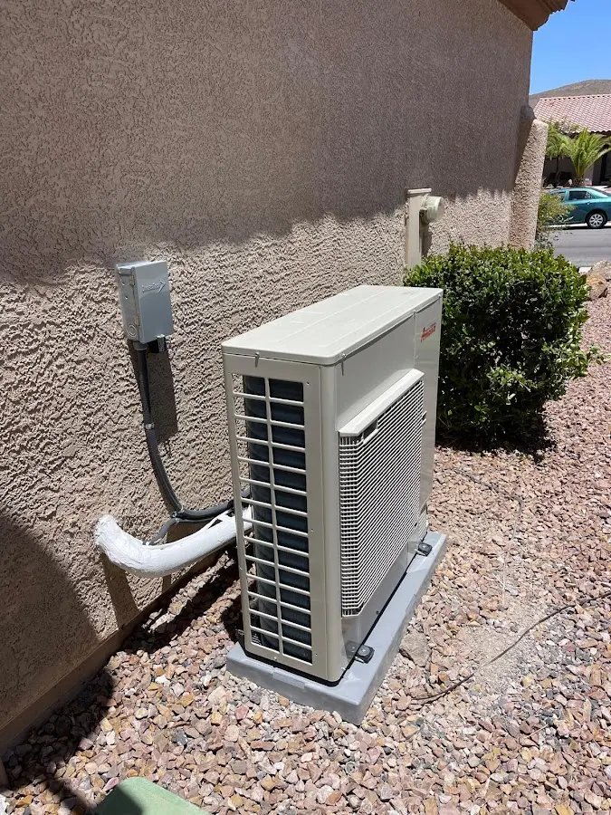 Residential air conditioning condenser unit in Timberlane